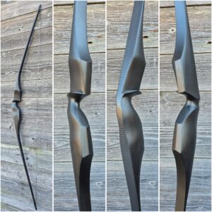 64'' Erglis longbow 35#@28'' all black, solid carbon backing